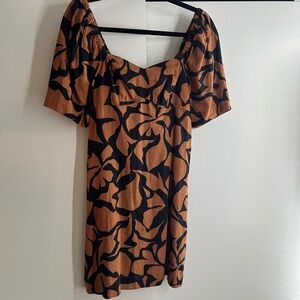 A New Day Black and Brown Mini Dress